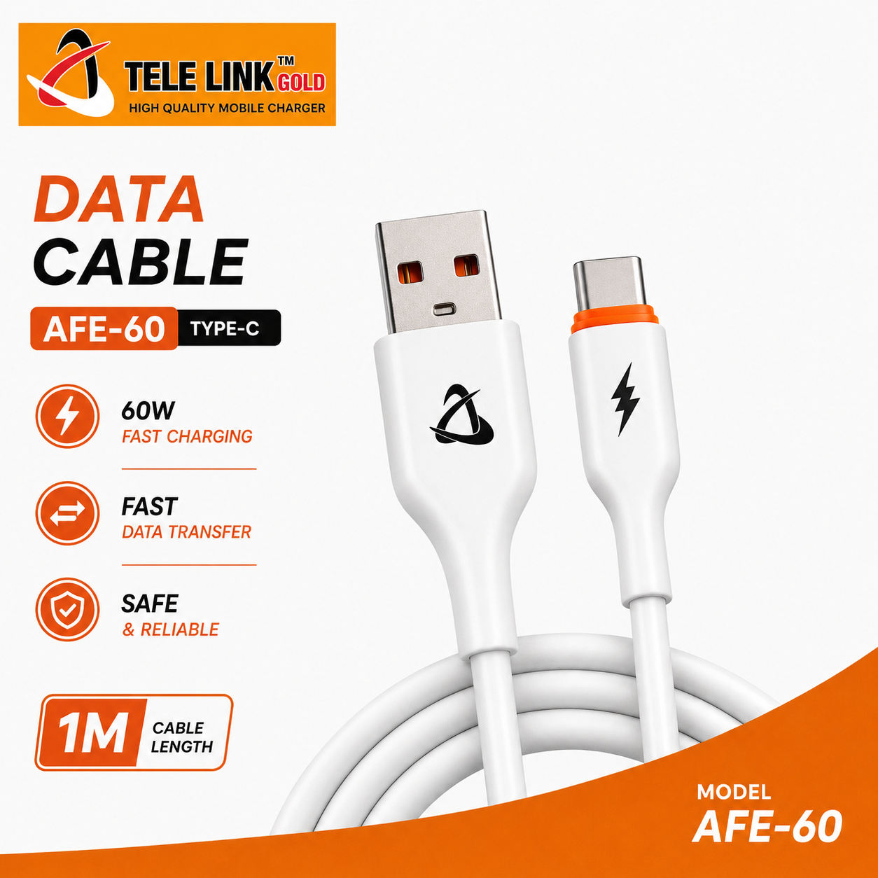 Tele Link Gold AFE-60 Type-C Data Cable