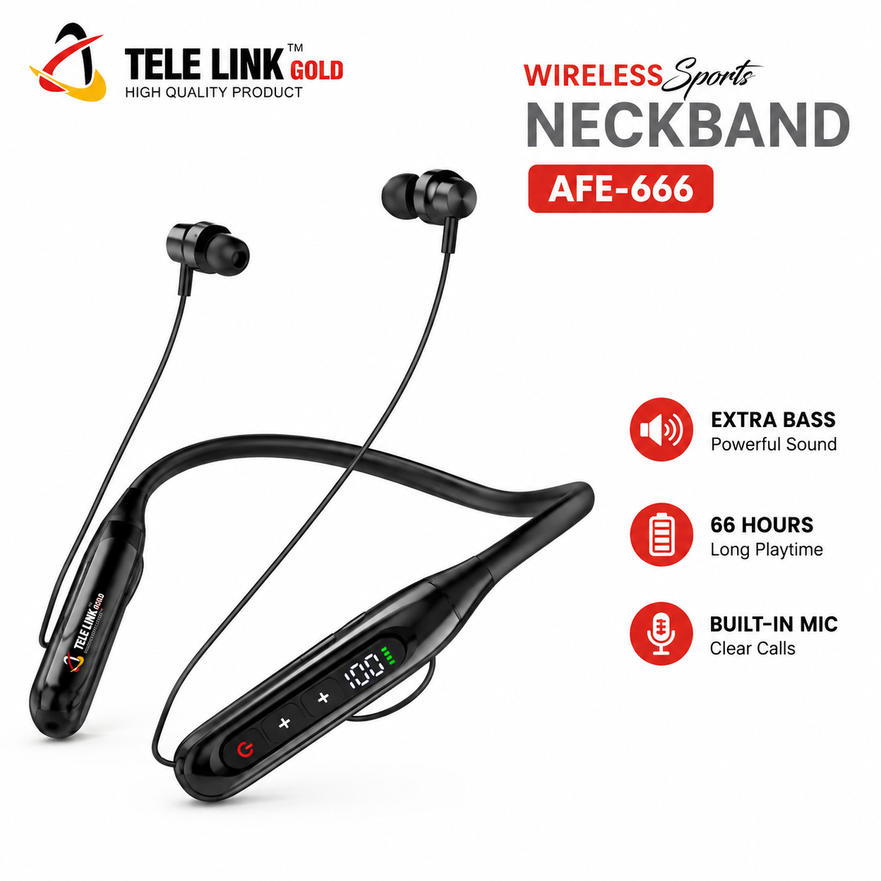 Wireless Sports Neckband AFE-666