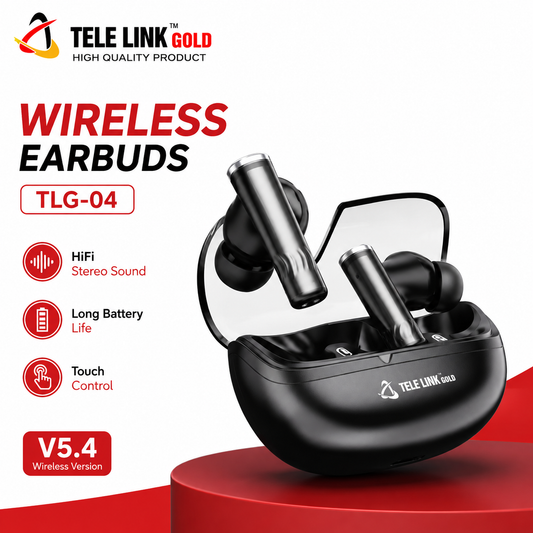 Tele Link Gold TLG-04 Wireless Earbuds