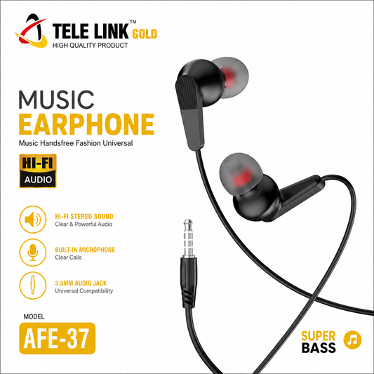 Tele Link Gold AFE-37 Earphone