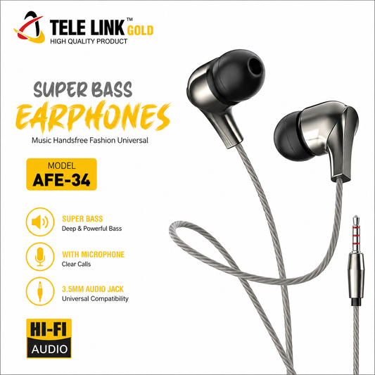 Title: Tele Link Gold AFE-34 Earphones