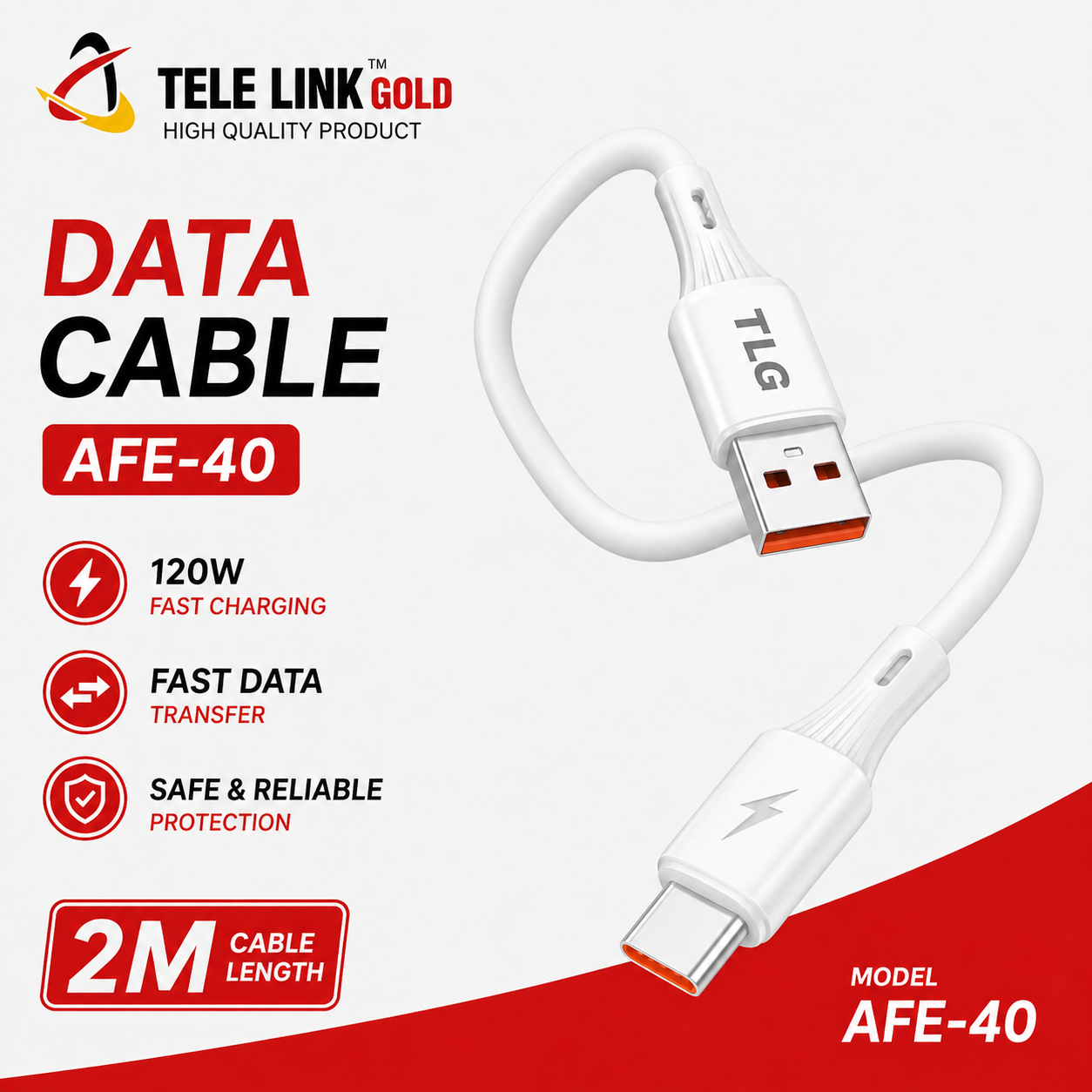 Tele Link Gold AFE-40 Type-C Data Cable