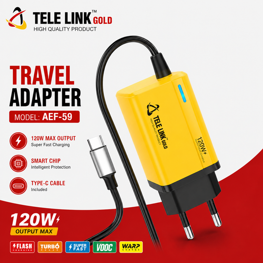 Tele Link Gold AEF-59 120W Travel Adapter