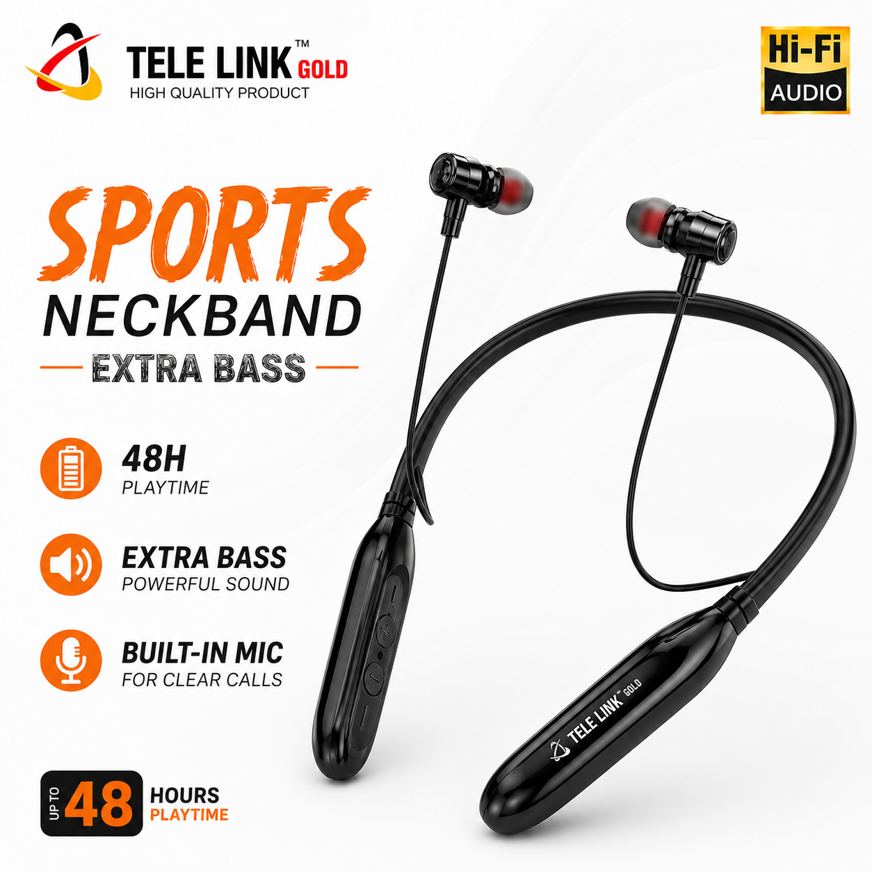 Telelinkgold Sports Wireless Neckband